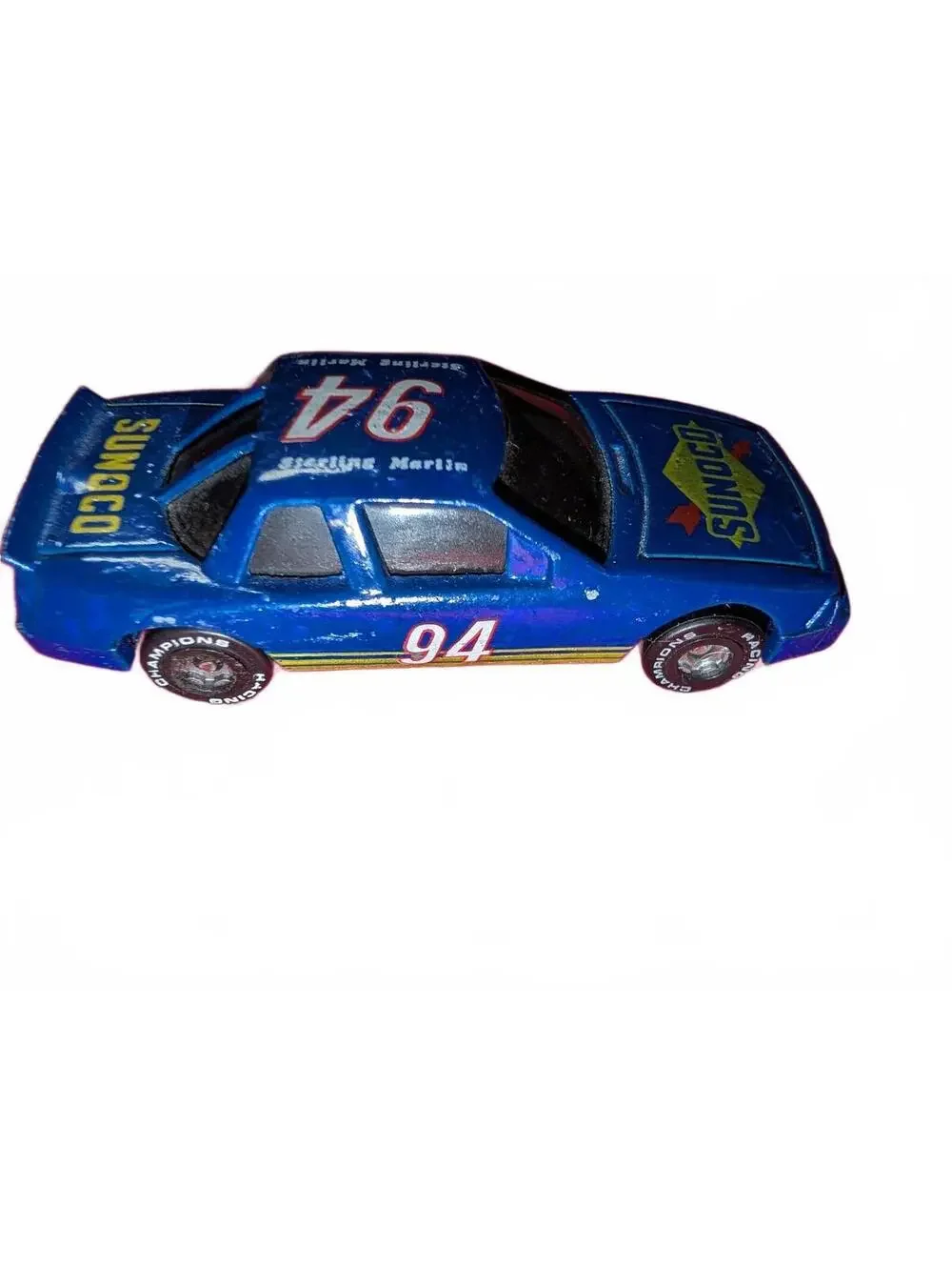 Vintage 1989 Racing Champions Blue Sunoco #94 Sterling Marlin Diecast Car